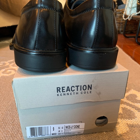 Kenneth Cole Reaction Lace Up Oxfords, Mens Sz 9 - Picture 5 of 7